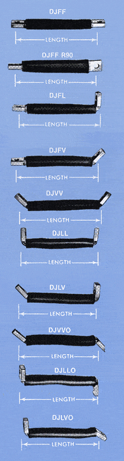 Types of terminal Ends, air cable, resistance welding components